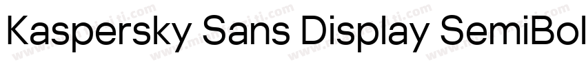Kaspersky Sans Display SemiBold字体转换